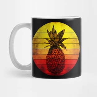 vintage pineapple Aloha Beaches Hawaii retro tshirt. Mug